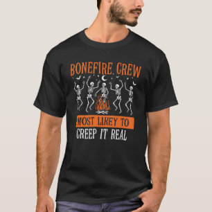 Camiseta Halloween É Mais Provável Agrupar Esqueleto Corres