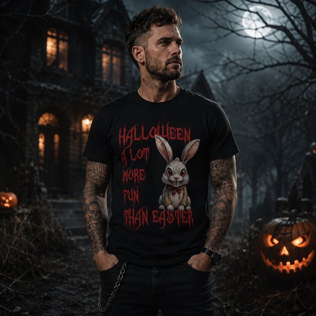Camiseta Halloween É Muito Mais Divertido Que A Páscoa (Criador carregado)