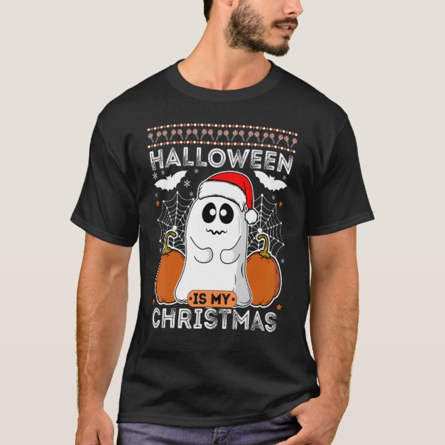 Camiseta Halloween É O Meu Natal Na Cotação De Queda (Frente)
