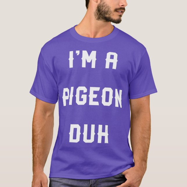 Camiseta Halloween Easy Pigeon Costume Shirts Eu Sou Um Pom (Frente)