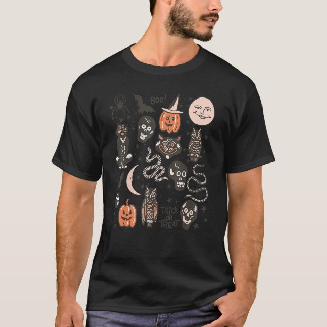 Camiseta Halloween Element Halloween Vibes Boo Halloween (Frente)