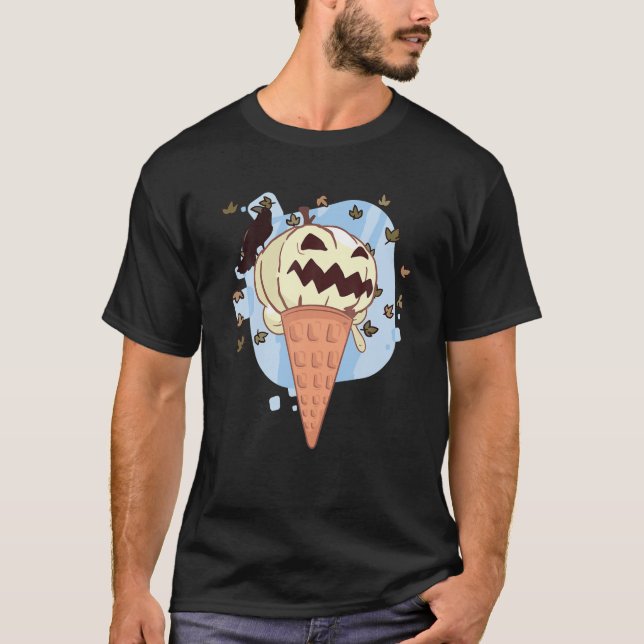 Camiseta Halloween Em Agosto Engraçada, Spooky Pumpkin Summ (Frente)