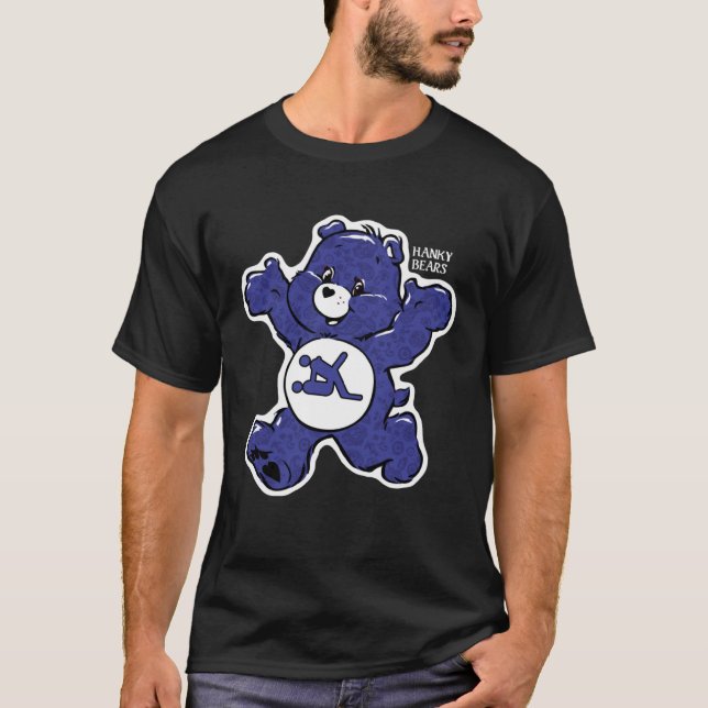 Camiseta Halloween English  Hanky Bears Blue (Frente)