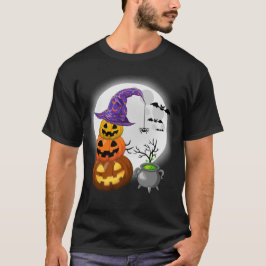 Camiseta Halloween Engraçado Bruxa de Chapéu