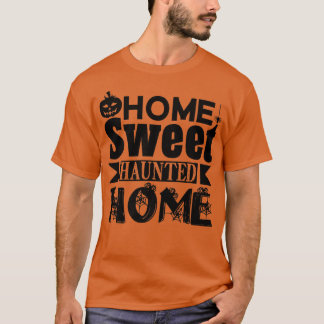 Camiseta Halloween Engraçado Casa Doce Assombrado