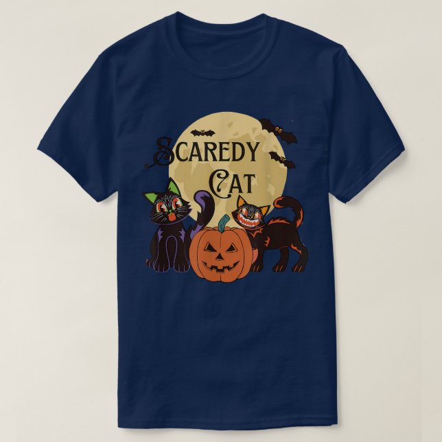 Camiseta Halloween Engraçado Ghost Moon Pumpkin (Frente do Design)