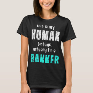 Camiseta Halloween Esta é minha fantasia humana na verdade 