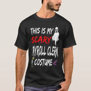 Camiseta Halloween Este É Meu Assustador De Folha De Pagame