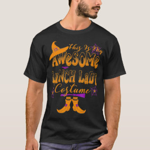 Camiseta Halloween Este É Meu Incrível Almoço Senhora Costu