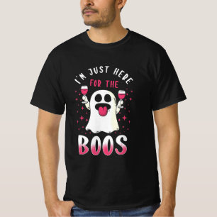 Camiseta Halloween Estou Aqui Para Os Boos