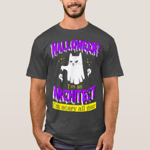 Camiseta Halloween Eu sou arquiteto, estou assustado o ano 