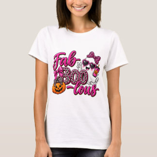 Camiseta Halloween Fab-BOO-Lous com Abóbora