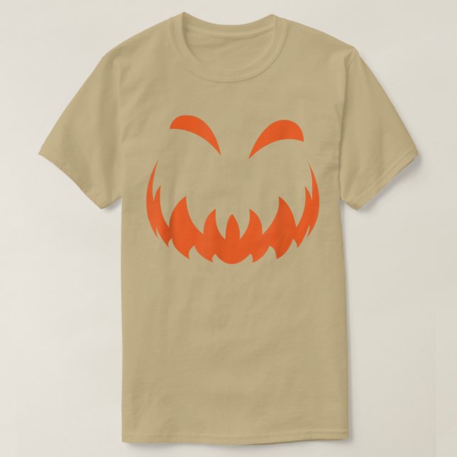 Camiseta Halloween face pumpkin Jack o Lantern halloween pa (Frente do Design)