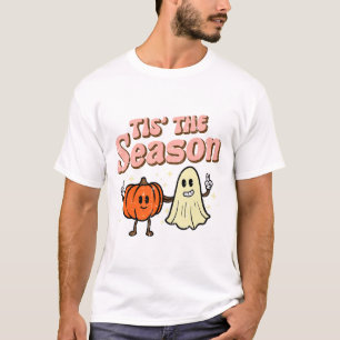 Camiseta Halloween Fall Esta É A Época Figurume Mulheres Me
