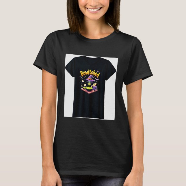 Camiseta Halloween Family Home Bewitched Breakfast Maker  (Frente)
