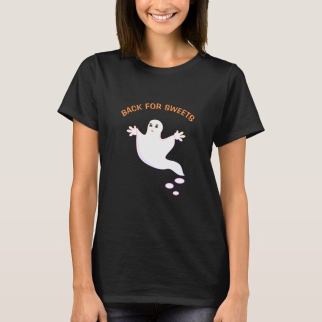 Camiseta Halloween Fantasma Feliz (Frente)