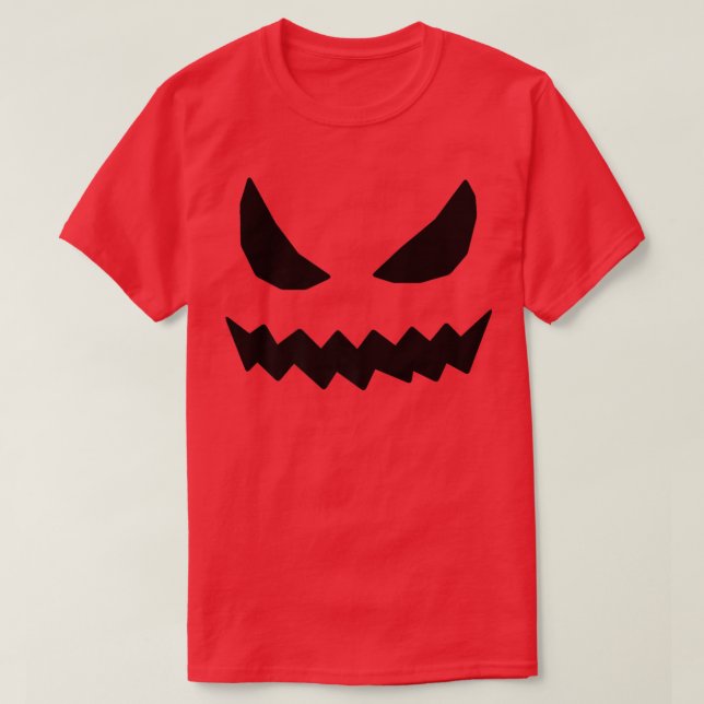 Camiseta Halloween Figurume Jack O'Lanterna Pumpkin Face Wo (Frente do Design)