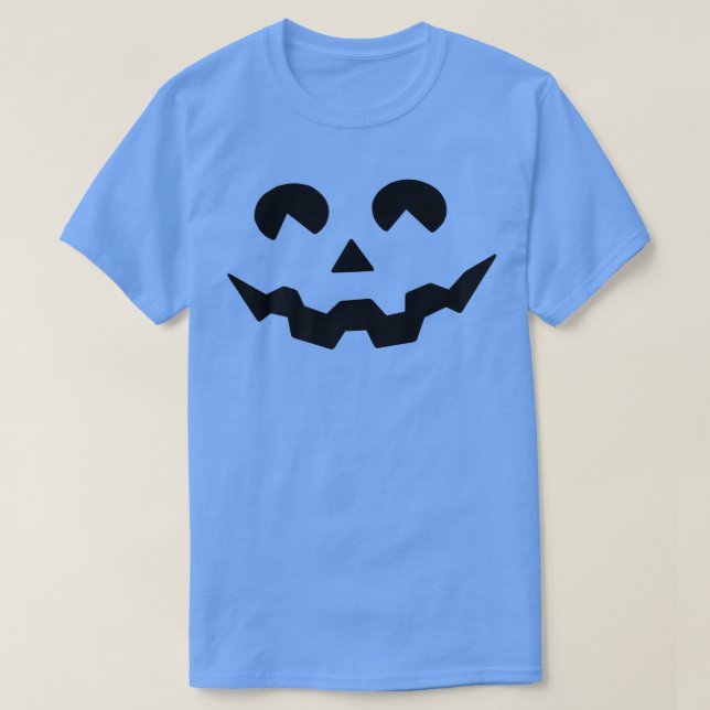 Camiseta Halloween Figurume Jack O'Lanterna Pumpkin Face Wo (Frente do Design)