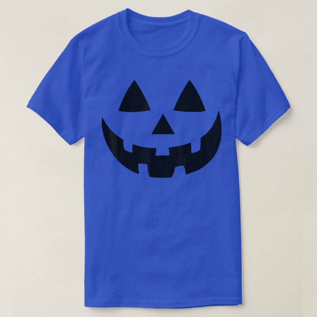 Camiseta Halloween Figurume Jack O'Lanterna Pumpkin Face Wo (Frente do Design)