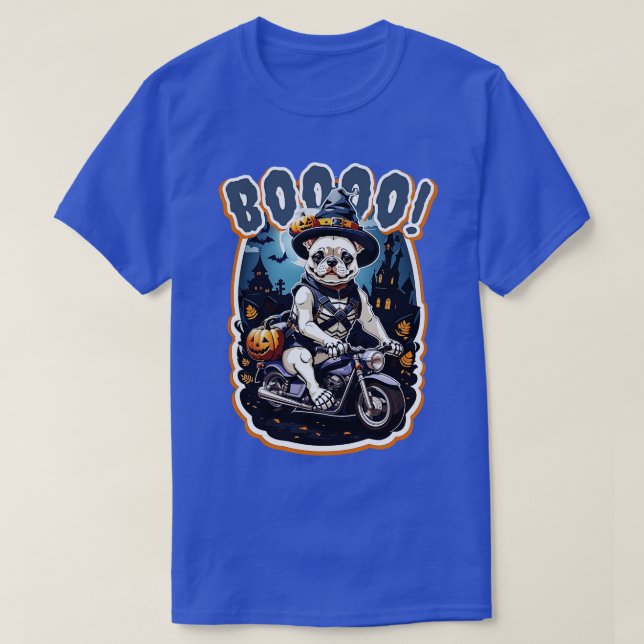 Camiseta halloween french buldog 11 (Frente do Design)