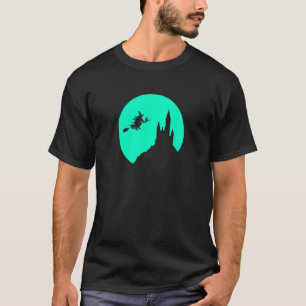 Camiseta Halloween Full Moon Assaltou A Bruxa Voadora Do Ca