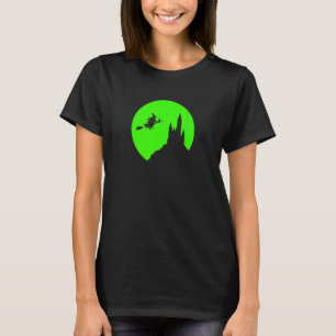 Camiseta Halloween Full Moon Assaltou A Bruxa Voadora Do Ca
