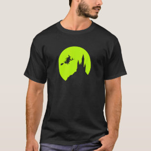 Camiseta Halloween Full Moon Assaltou A Bruxa Voadora Do Ca