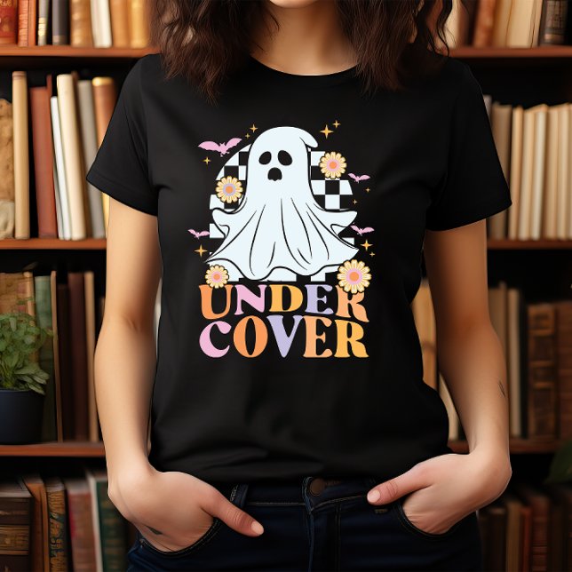CAMISETA HALLOWEEN FUNNEN RETRO GHOST SOB COBRIR (Criador carregado)