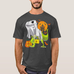 Camiseta Halloween Funny Skeleton Andando Mummy Dinossaur