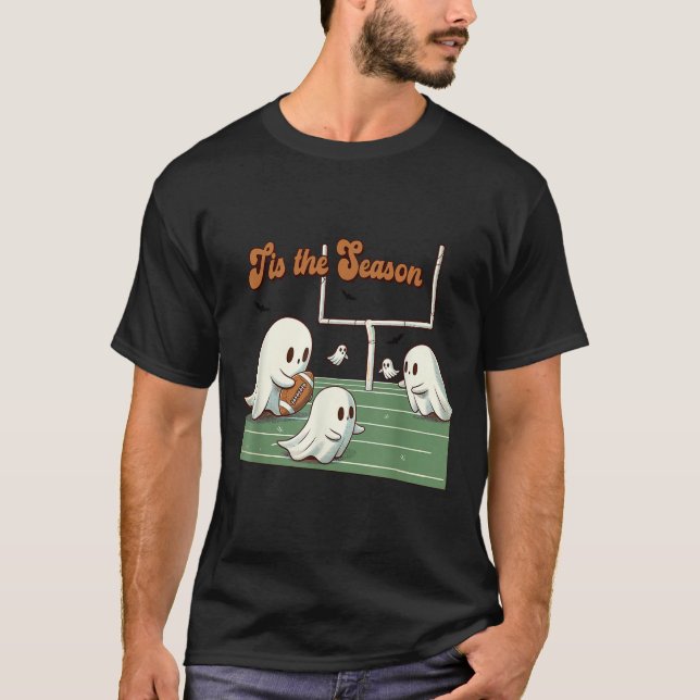 Camiseta Halloween Futebol Season Fantasmas Soky Tis Seas (Frente)