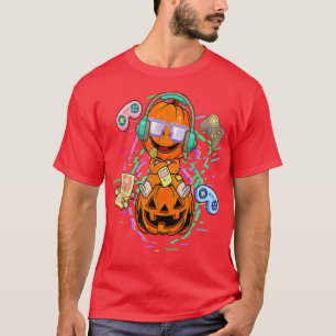 Camiseta Halloween Gamer Pumpkin Halloween Costumes Boys To