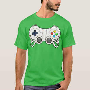 Camiseta Halloween Gamer Skeleton Controller Video Gamer Ki