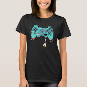 Camiseta Halloween Gamer Zombie Controller Video Gamer Kids