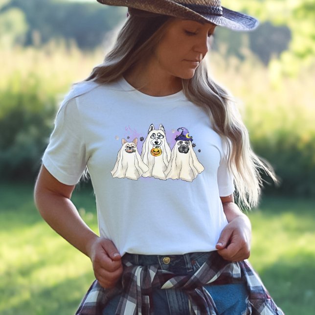 Camiseta Halloween Ghost Dog Costume (Criador carregado)