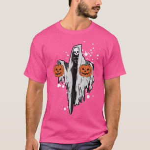 Camiseta Halloween Ghost Skeleton Assustador Pumpkin Face S