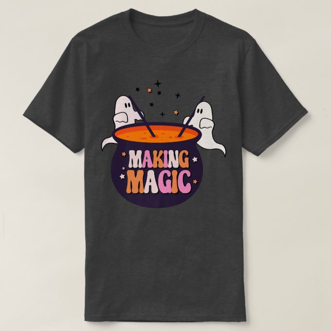 Camiseta Halloween Ghost Spooky Fazer Magic Witch Hallowee (Frente do Design)