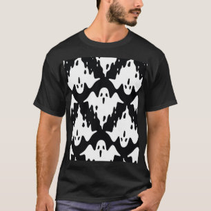 Camiseta Halloween Ghost Spooky Sem Olhos Padrão