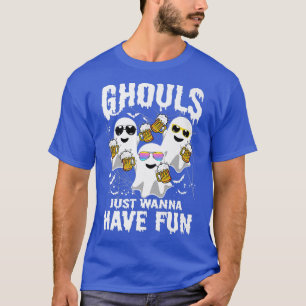 Camiseta Halloween Ghouls Só Quer Divertir-Se Com Fantasmas