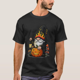 Camiseta Halloween Gnome Basic Dark T-Shirt