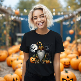Camiseta Halloween Gnome e Black Raven