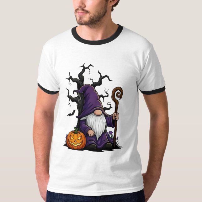 Camiseta Halloween Gnome T-Shirt (Frente)