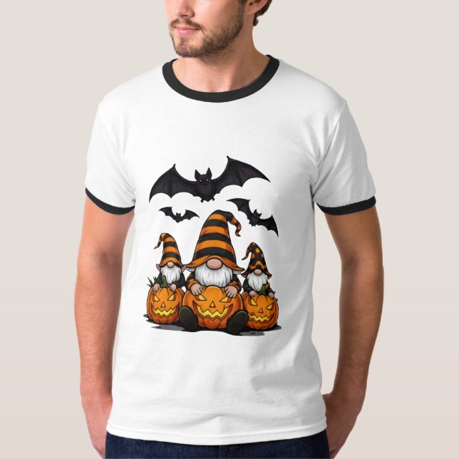 Camiseta Halloween Gnome T-Shirt (Frente)