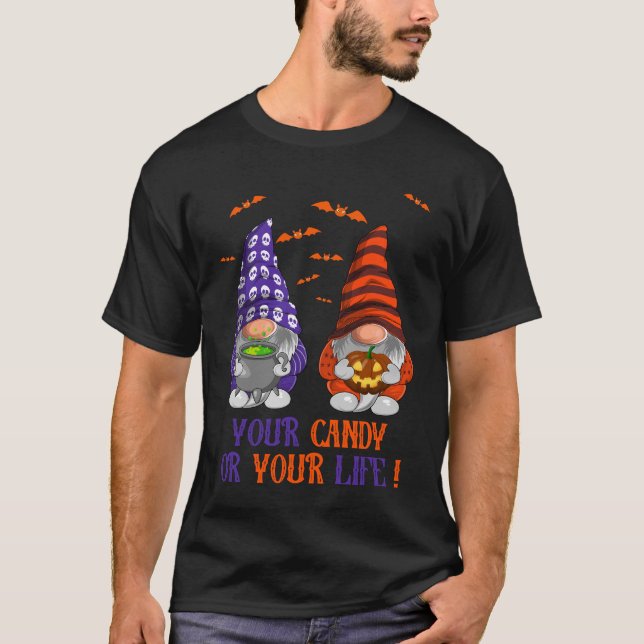 Camiseta Halloween Gnomos, Feliz Halloween (Frente)