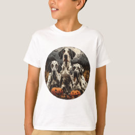 Camiseta Halloween - Grande Dane Dogs Jack O Lantern