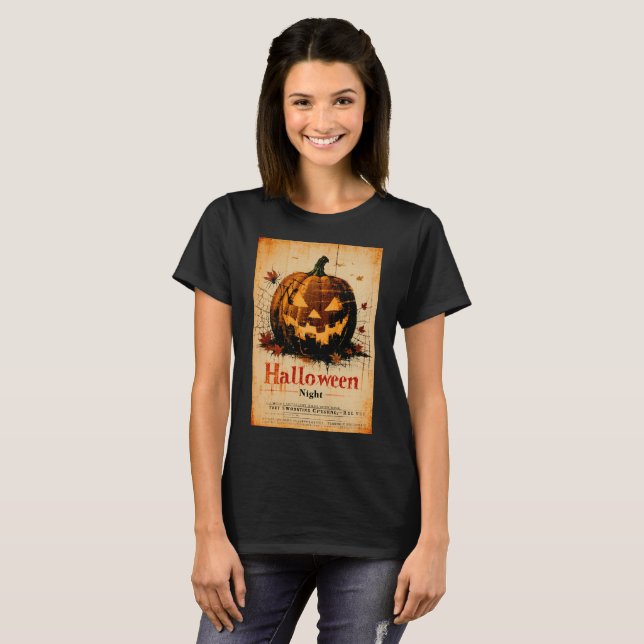 Camiseta Halloween Graphic - Classic 1960s Design (Frente Completa)