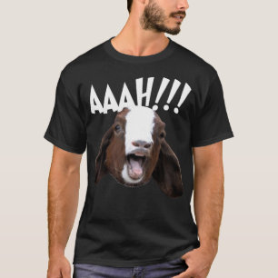 Camiseta Halloween Gritando Cabra AAH!! - Goa Louco Engraça