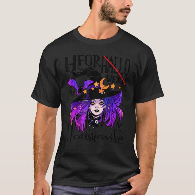 Camiseta Halloween H for Halloween House Sayings Witings (Frente)