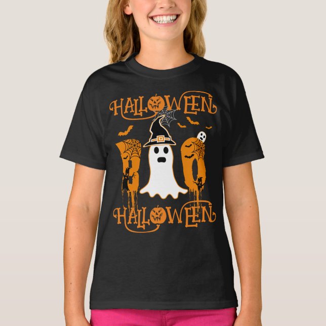 CAMISETA HALLOWEEN HALLOWEEN SCARY BOO (Frente)