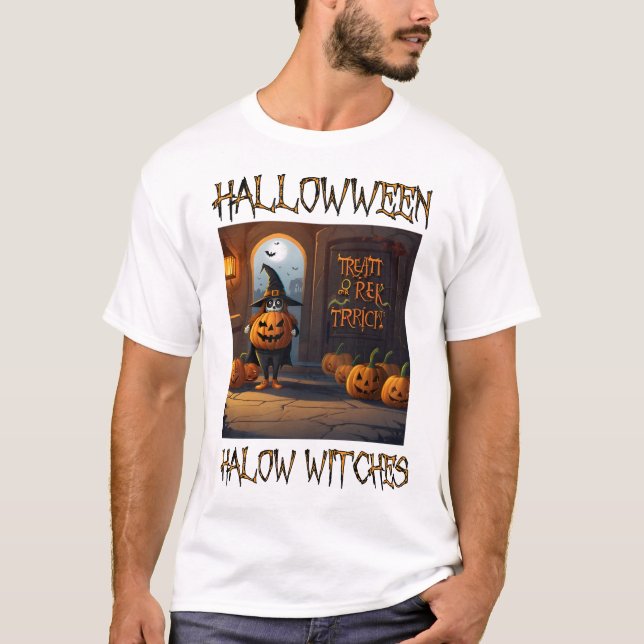 Camiseta Halloween Halow Bruxas (Frente)