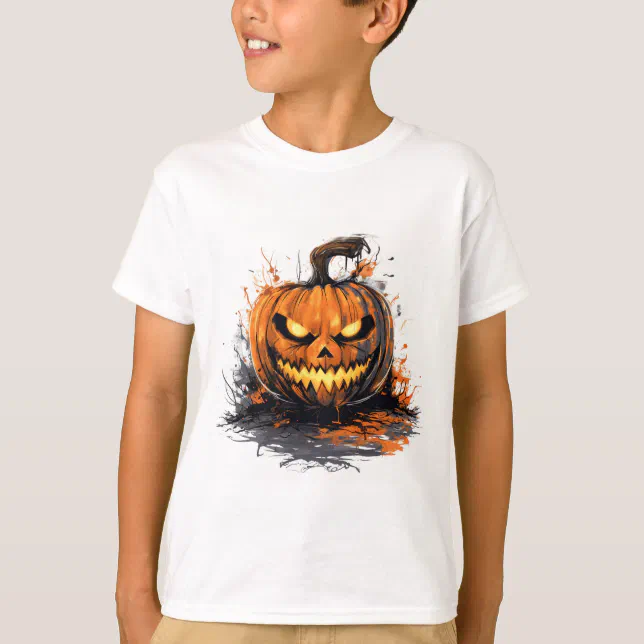 Design de camiseta de abóbora de halloween
